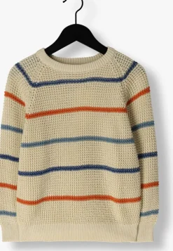 beige your wishes trui stripe knit