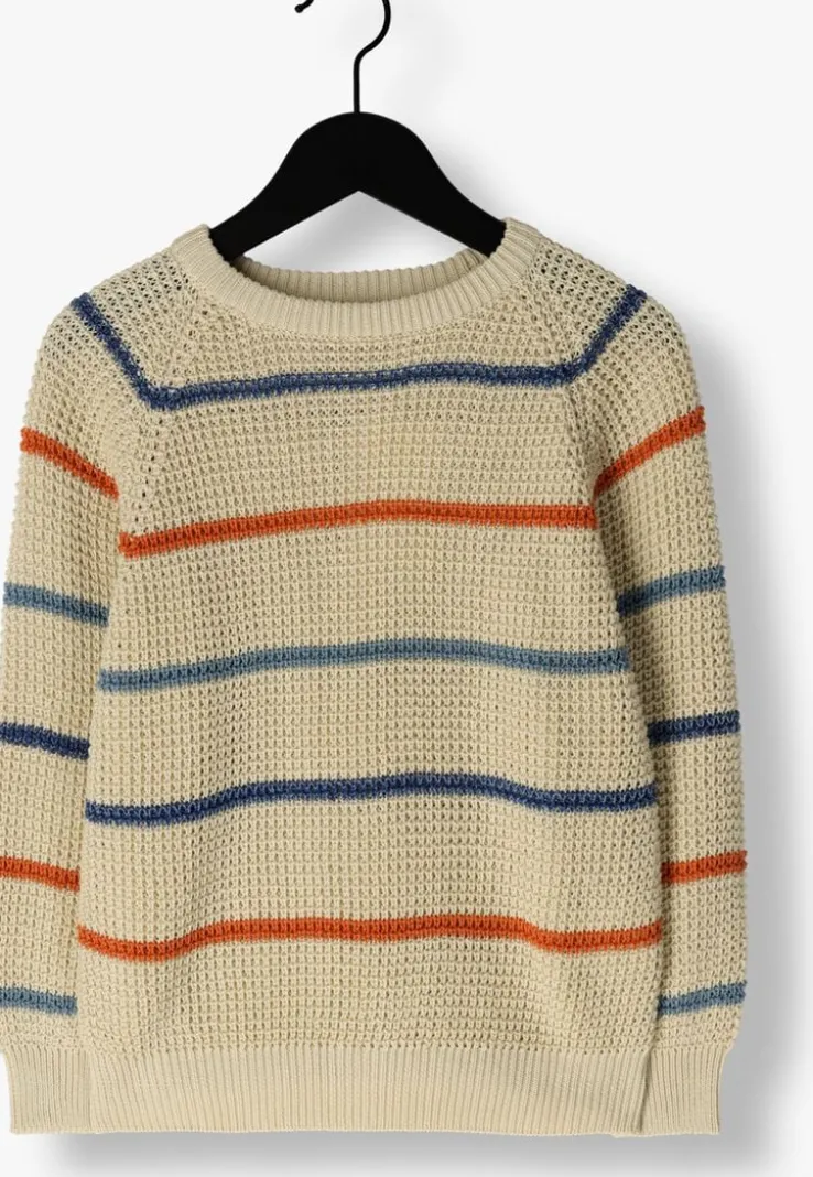 beige your wishes trui stripe knit