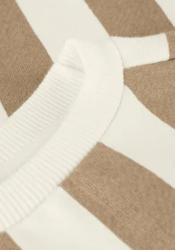 beige your wishes t-shirt bold stripes oversized tee