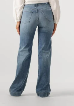 blauwe 7 for all mankind flared jeans modern dojo pine