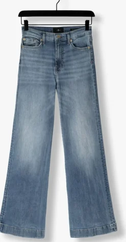 blauwe 7 for all mankind flared jeans modern dojo pine