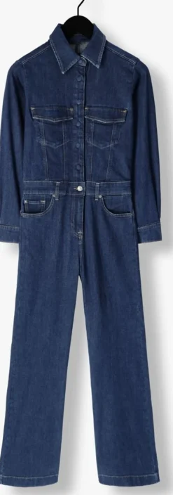 blauwe 7 for all mankind jumpsuits luxe jumpsuit cove