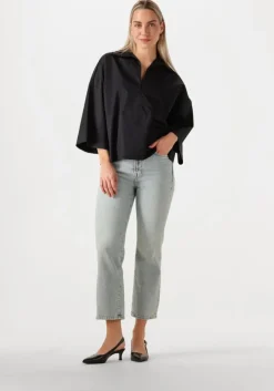 blauwe 7 for all mankind mom jeans logan stovepipe sahara