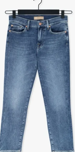 blauwe 7 for all mankind straight leg jeans roxanne anke