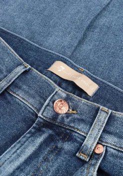 blauwe 7 for all mankind straight leg jeans roxanne anke