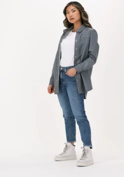 blauwe 7 for all mankind straight leg jeans roxanne anke