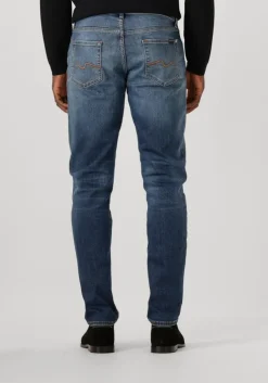 blauwe 7 for all mankind straight leg jeans slimmy tapered