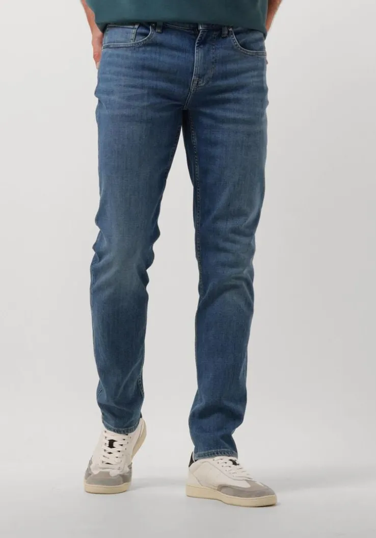 blauwe 7 for all mankind straight leg jeans slimmy tapered