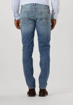 blauwe 7 for all mankind straight leg jeans slimmy tapered