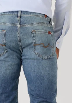 blauwe 7 for all mankind straight leg jeans slimmy tapered