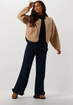 blauwe 7 for all mankind wide jeans pleated trouser stormy