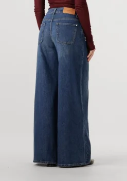 blauwe 7 for all mankind wide jeans marie wide leg artifact
