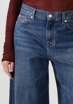 blauwe 7 for all mankind wide jeans marie wide leg artifact