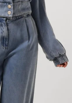 blauwe aaiko pantalon rocia ten 522