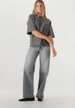 blauwe abrand jeans wide jeans 94 high wide caitlin