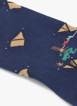 blauwe alfredo gonzales sokken camping