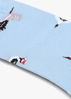 blauwe alfredo gonzales sokken woodpeckers