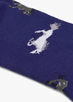 blauwe alfredo gonzales sokken horses