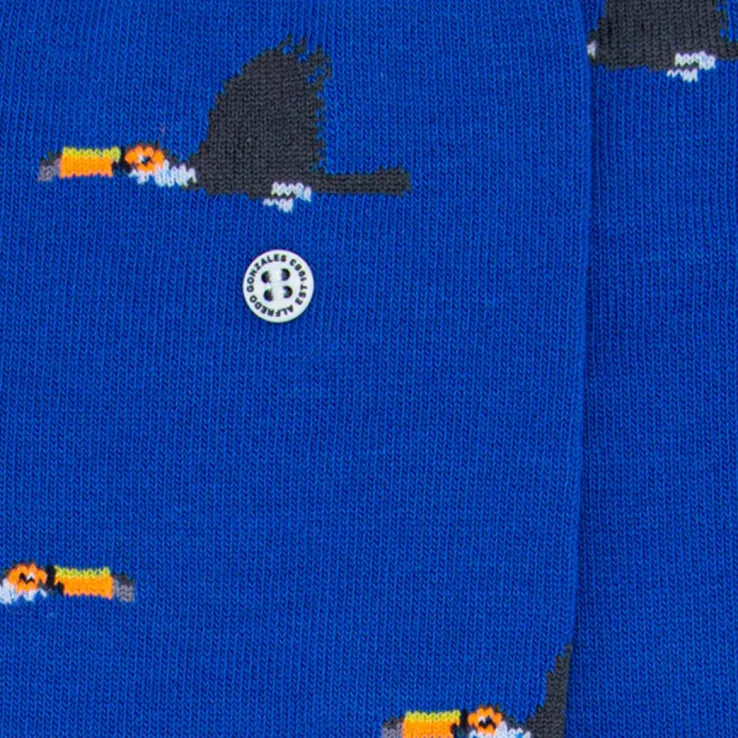 blauwe alfredo gonzales sokken toucan