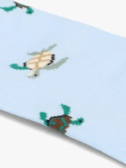 blauwe alfredo gonzales sokken turtles