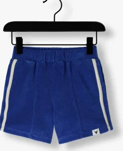 blauwe alix mini korte broek terry short