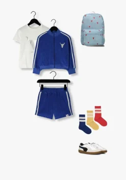 blauwe alix mini vest terry cardigan