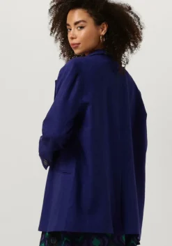 blauwe alix the label blazer ladies woven boucle oversized blazer