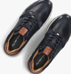 blauwe ambitious lage sneakers vince