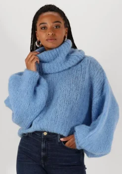 blauwe american dreams coltrui pepper roll neck cropped