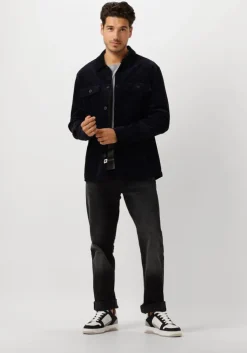 blauwe anerkjendt overhemden akoscar cord overshirt