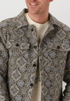 blauwe anerkjendt overhemden akoscar jaquard over shirt