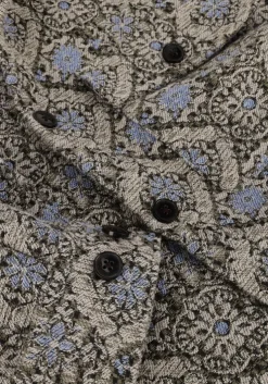 blauwe anerkjendt overhemden akoscar jaquard over shirt