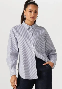 blauwe another label blouses stella shirt l/s