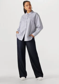 blauwe another label blouses stella shirt l/s