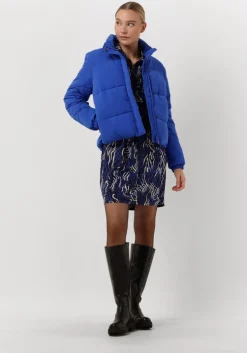 blauwe another label mini jurk roselyn line dress l/s