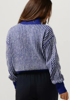 blauwe another label trui elis knitted pull