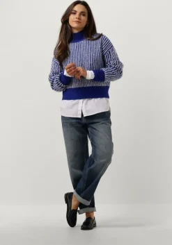 blauwe another label trui elis knitted pull