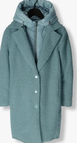 blauwe beaumont gewatteerde jas tara