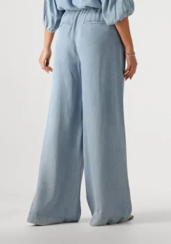 blauwe beaumont wijde broek kimberley pants