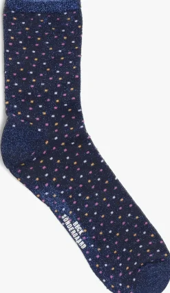 blauwe becksondergaard sokken liza glitza sock
