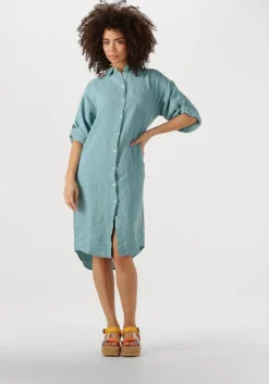 blauwe bellamy midi jurk fay