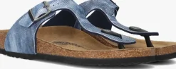 blauwe birkenstock teenslippers gizeh kids