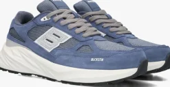 blauwe blackstone lage sneakers flint moss