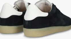 blauwe blackstone lage sneakers lime wren perf