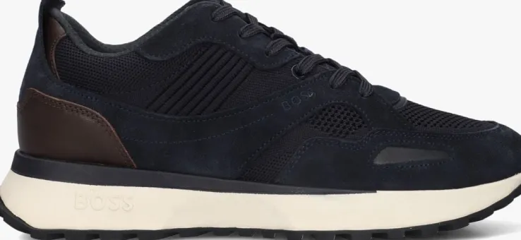 blauwe boss lage sneakers jonah runn