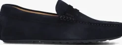 blauwe boss mocassins noel