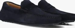 blauwe boss mocassins noel