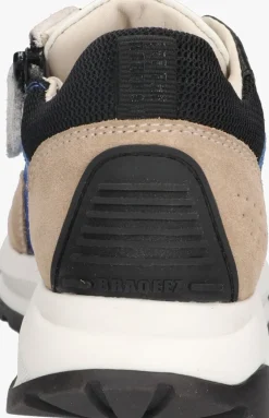 blauwe braqeez lage sneakers frank flash