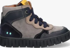 blauwe bunniesjr hoge sneakers bink bont