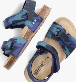 blauwe bunniesjr sandalen bas beach